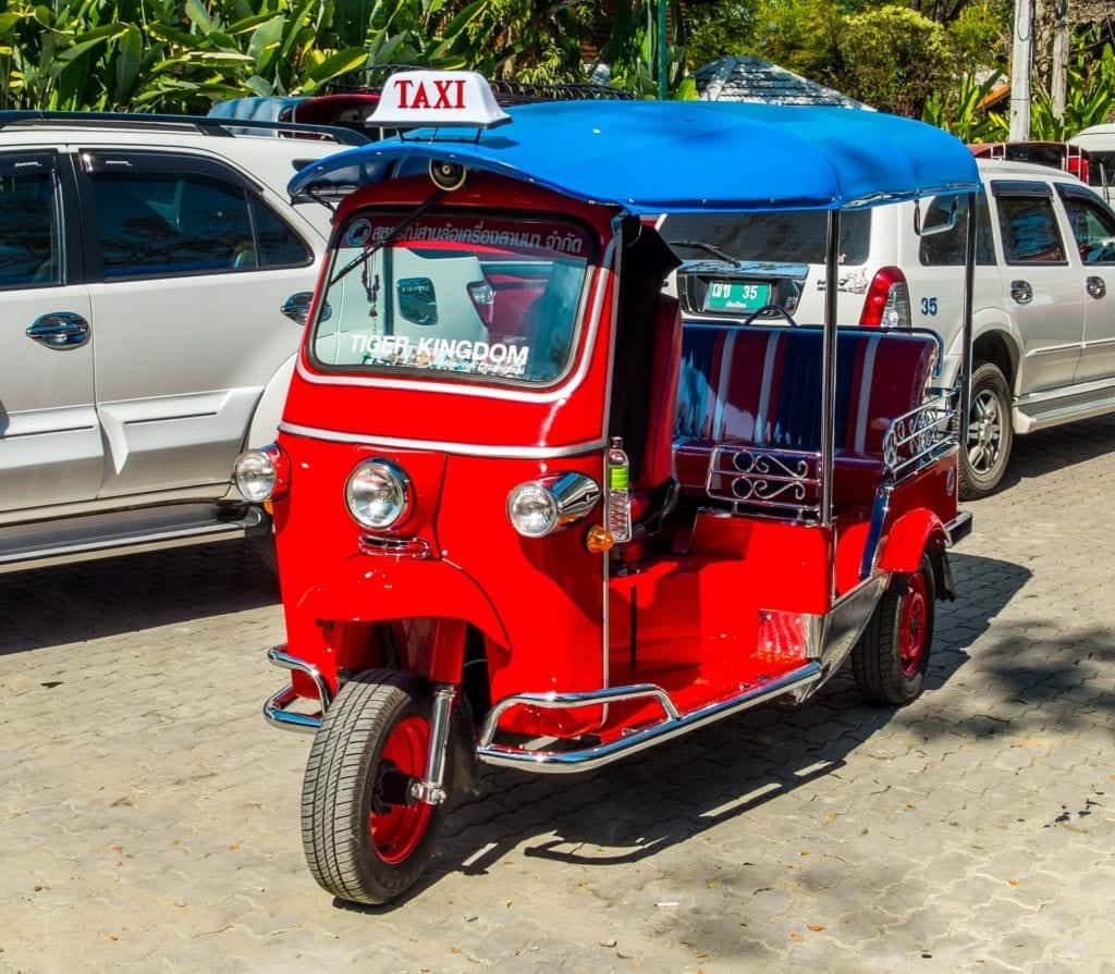 alternative modes of transportation: tuk tuk