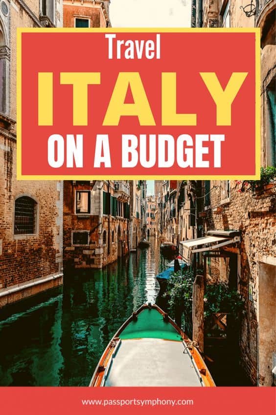 visit italy on a budget