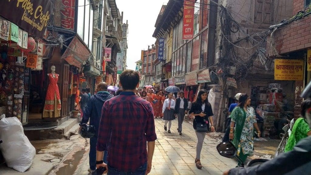 walk in Kathmandu