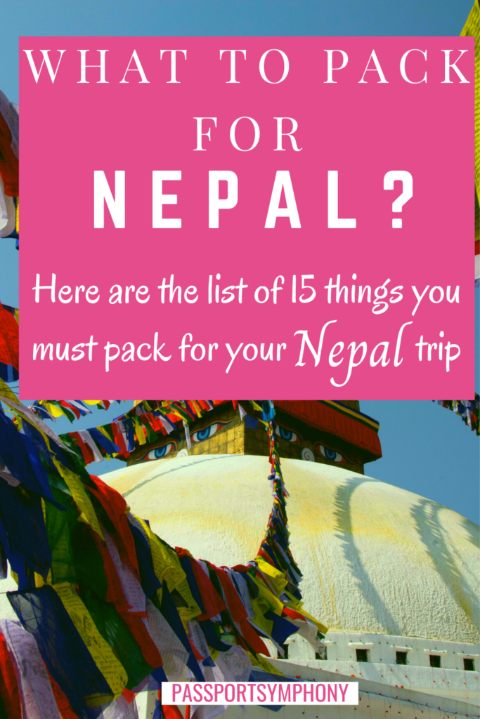 packing list for nepal