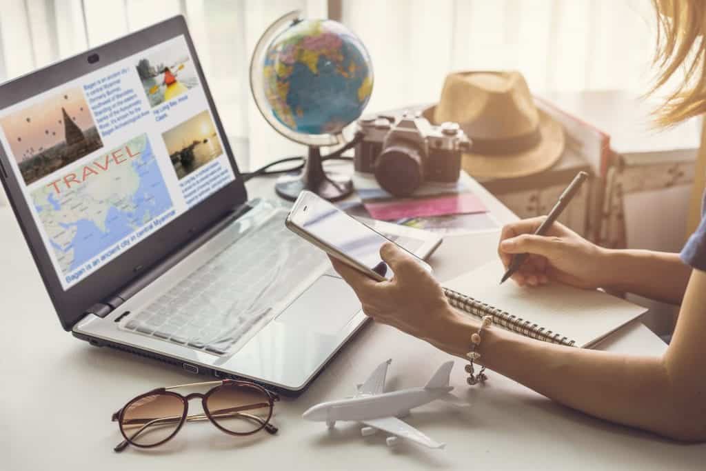 Using different travel portals when booking