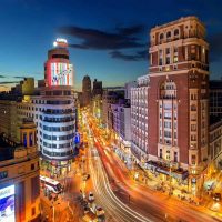 madrid at night