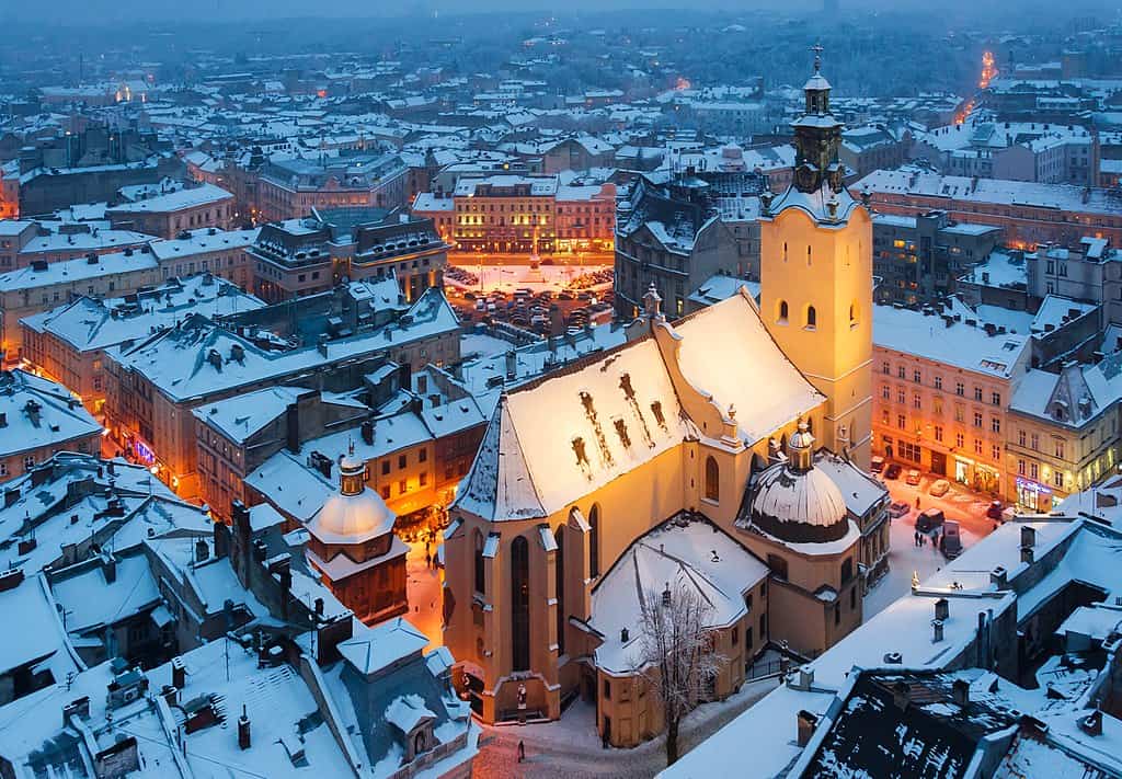Lviv Ukraine winter