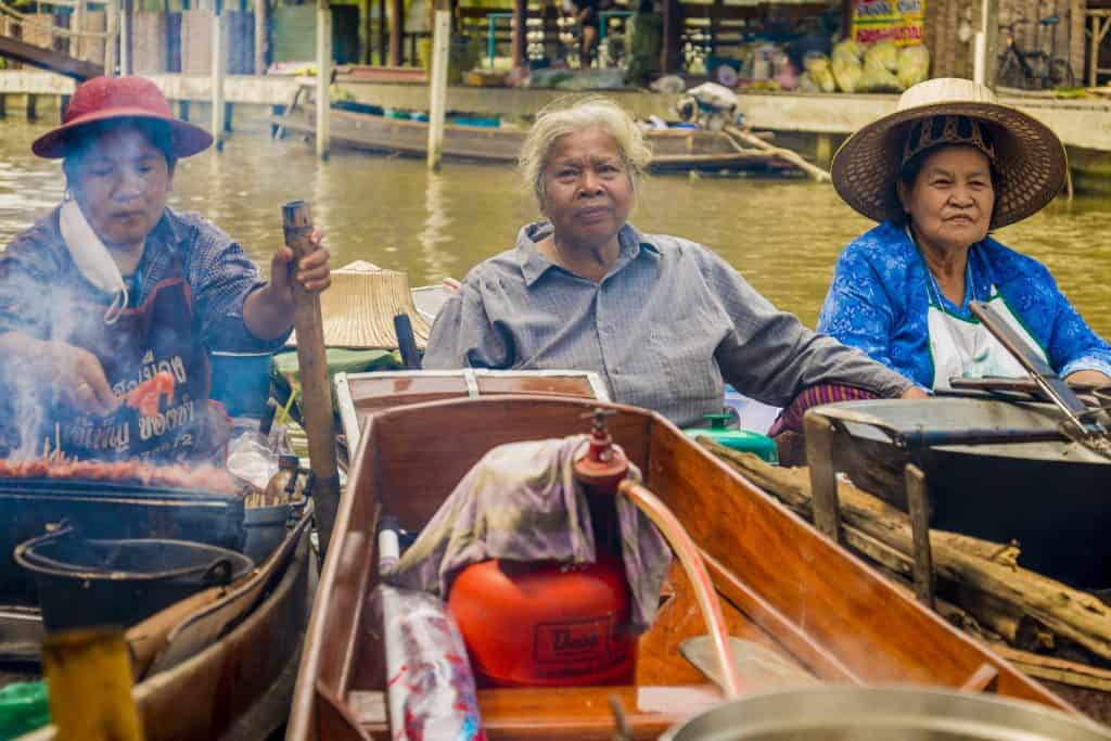 asian floating market