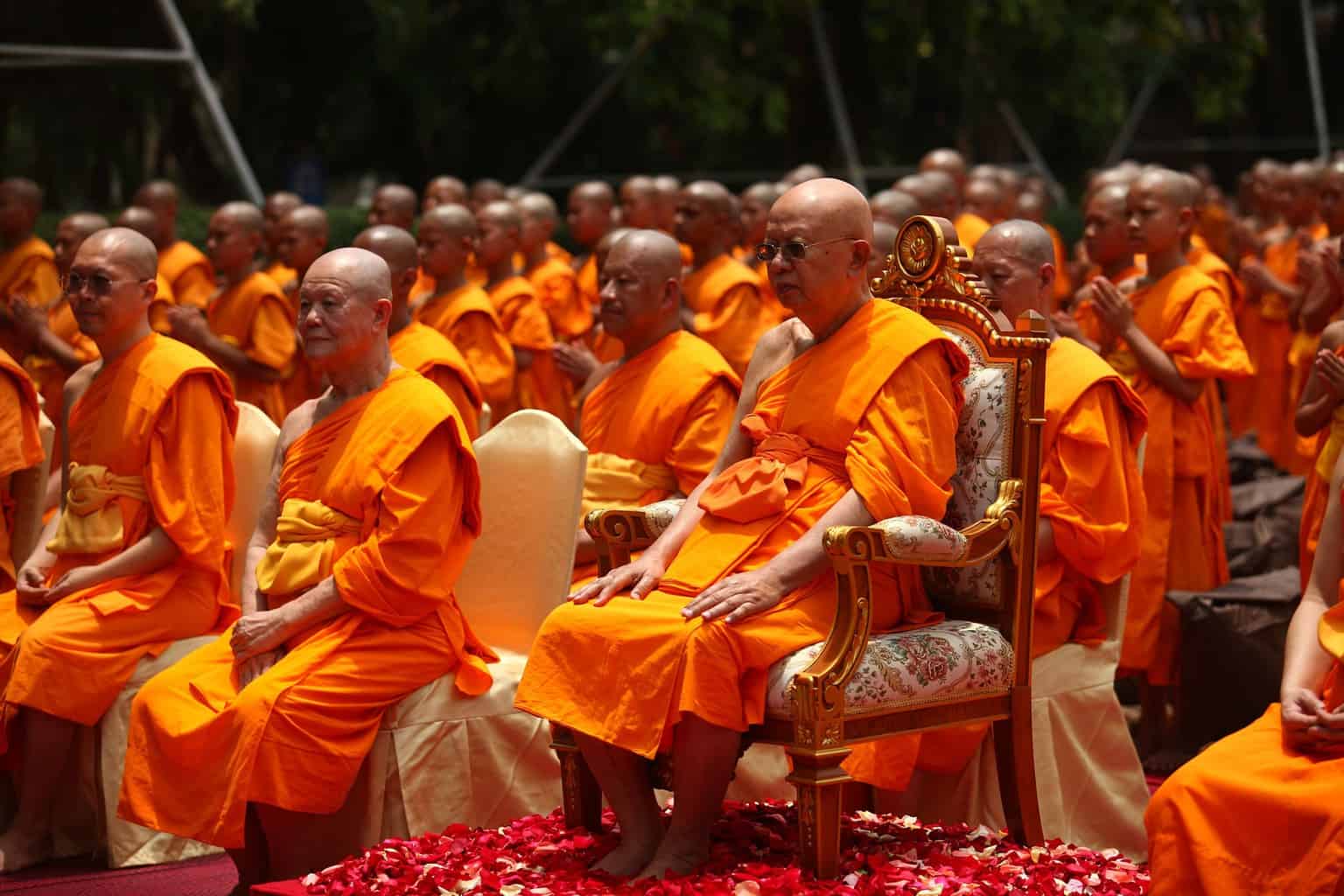 monks sitting