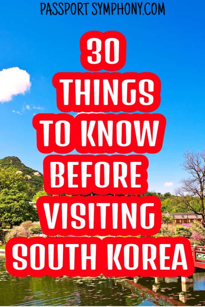 things to know before visiting korea