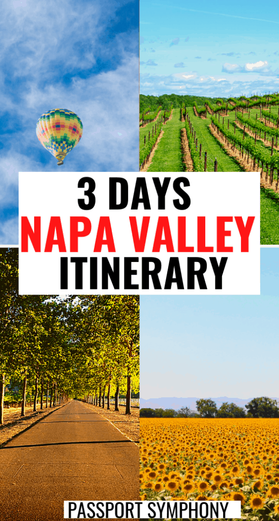 3 perfect days in napa valley