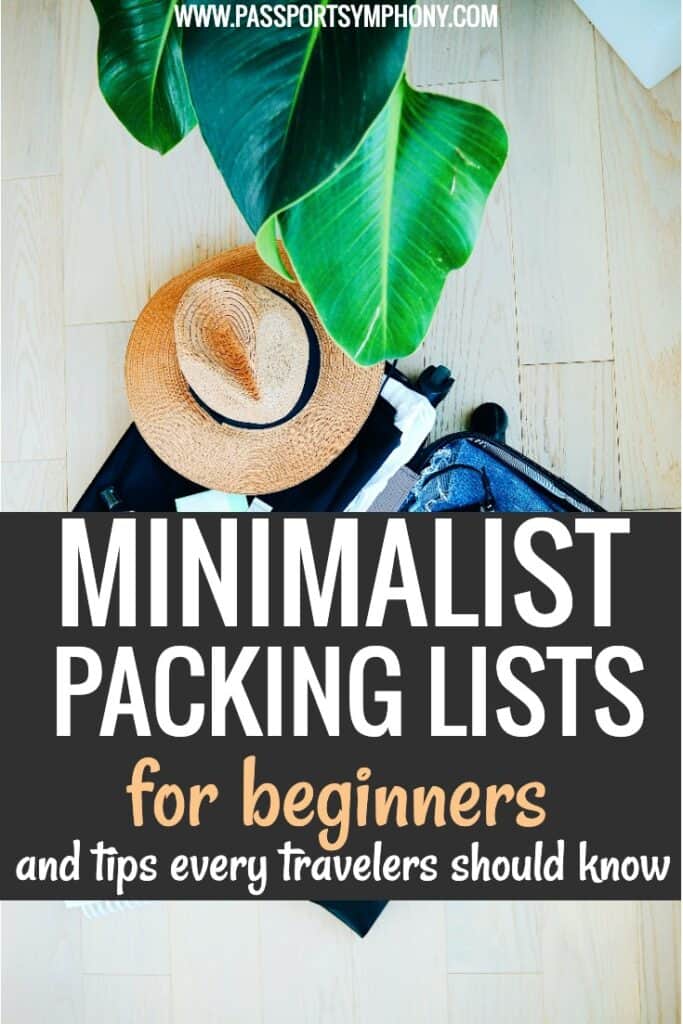 minimalist packing list for a week