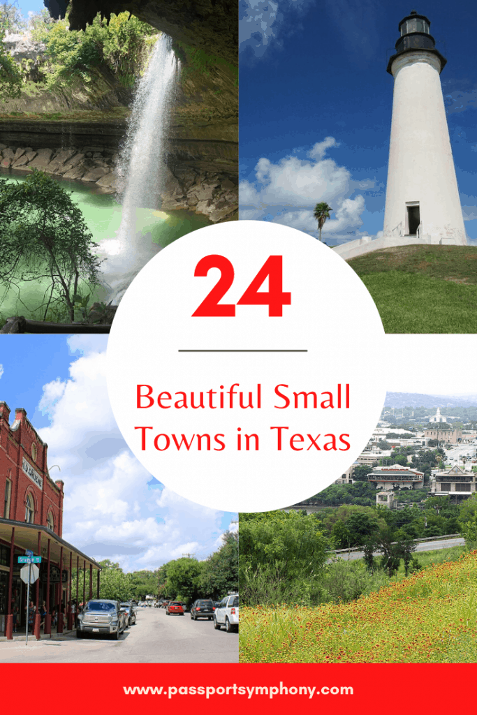 Small towns in Texas