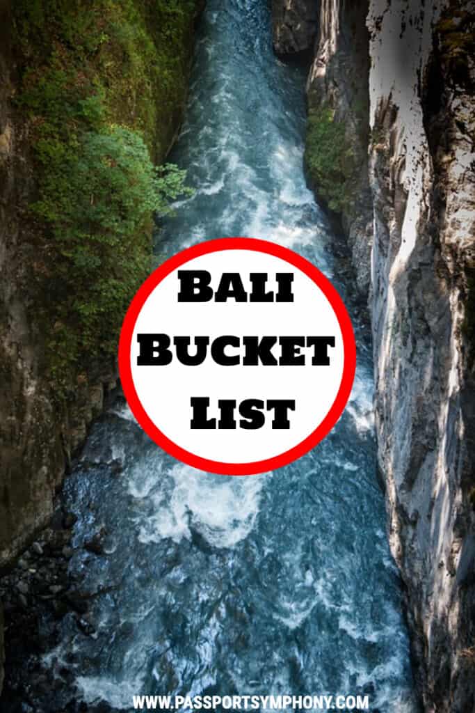 bali bucket list