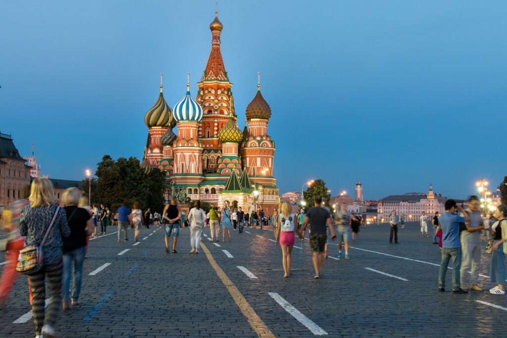 moscow most visited countries in the world