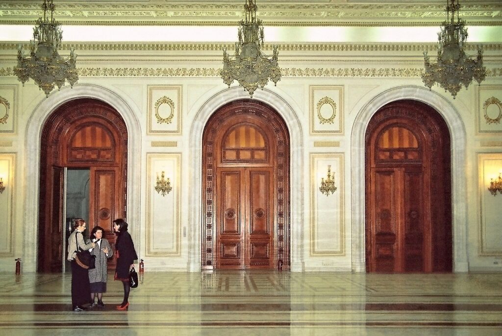 bucharest parliament inside