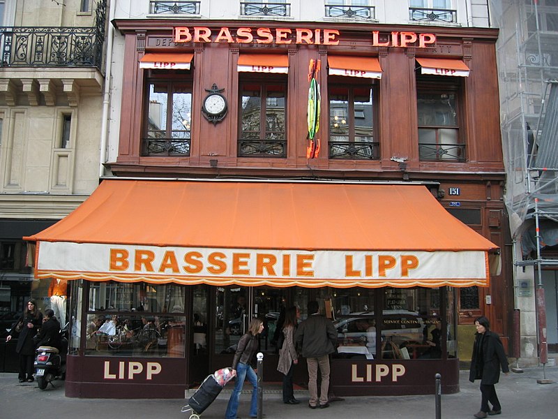 Brasserie Lipp most famous cafes in paris