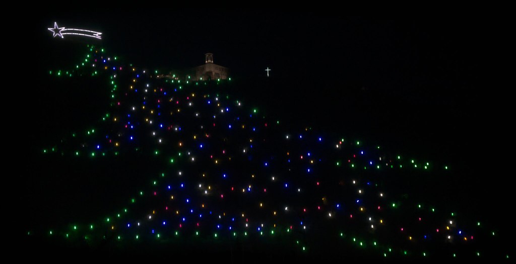 Gubbio Christmas tree